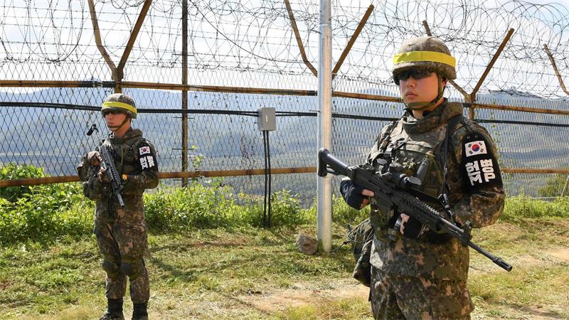 Südkorea setzt trotz Minenvorfall auf Dialog mit Nordkorea Die Demilitarisierte Zone (DMZ) trennt die zwei Staaten.