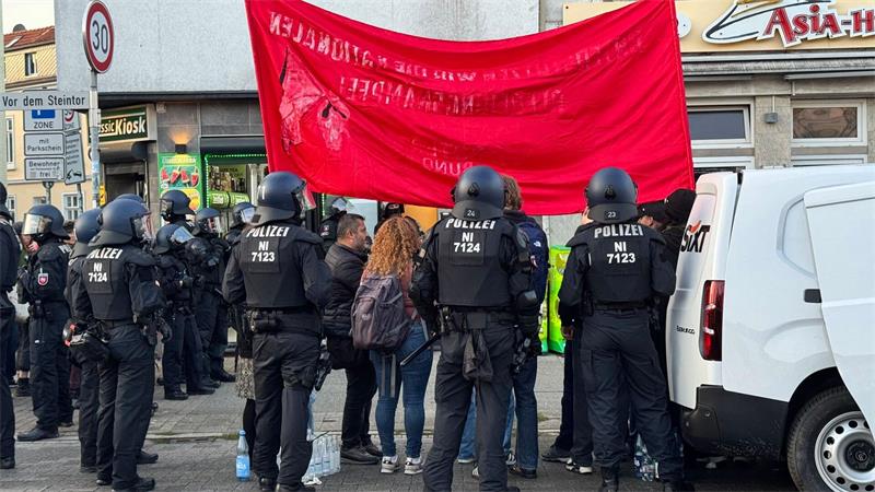 Die Demonstration wurde von der Polizei aufgelöst.