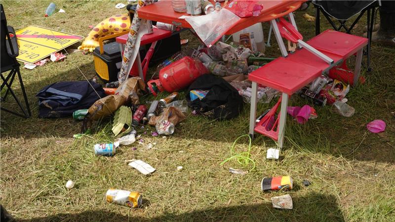 Die Deutsche Umwelthilfe kritisiert große Musikfestivals für ihr Müllmanagement. 