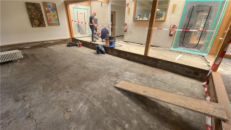 Wie die abgesoffene Kita Burgstraße schnell gerettet werden soll Die Einrichtung ist weg und eingelagert, das Gebäude kann nun saniert werden.