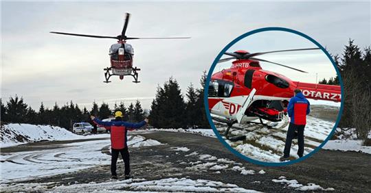 Die Einsatzkräfte zogen einen Rettungshubschrauber hinzu. Foto: Bergwacht Vienenburg