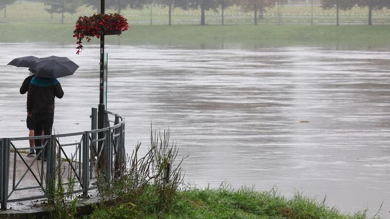 Hochwasser von Polen bis Österreich: Deutschland rüstet sich Die Elbe führt in Sachsen bereits Hochwasser.