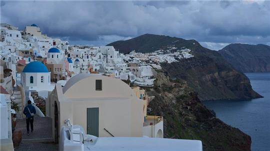 Die Erdbebenserie rund um die griechische Urlaubsinsel Santorini dauert an. (Foto vom 4.2.)