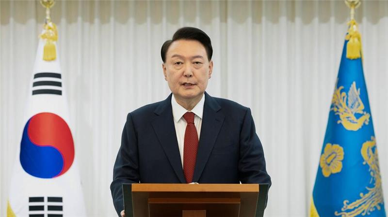 Gericht billigt Festnahme von Südkoreas Präsidenten Die Ermittler griffen zu dem Schritt, weil Yoon drei Vorladungen der Strafverfolgungsbehörden ignoriert hatte. (Archivbild)