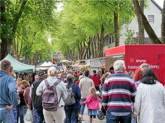 Die Eröffnung des Bergbauernmarktes im Juni 2023 ist ein voller Erfolg. Auf der Bornhardtstraße reihen sich verschiedene Stände aneinander und zwischendrin flanieren zahlreiche Besucher. In diesem Jahr wird der Markt wieder im Juni eröffnet und erst Ende Oktober abgebaut. Archivfoto: Nachtweyh