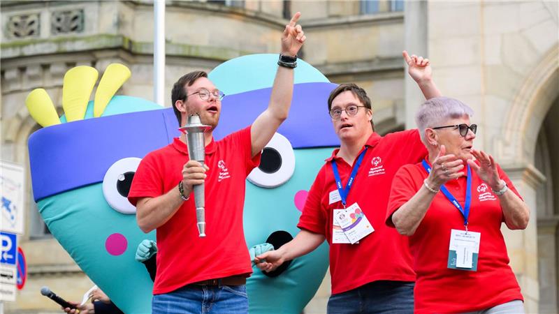 Die Eröffnungsfeier der Special Olympics Landesspiele Niedersachsen in Hannover. 