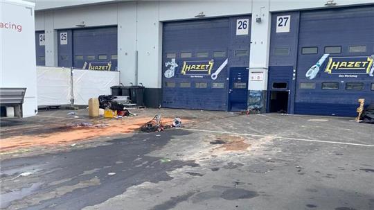 Die Explosion auf dem Nürburgring ereignete sich im Fahrerlager. 