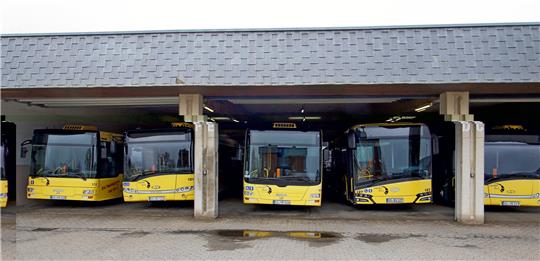 Die Fahrzeuge der Stadtbus Goslar bleiben am Freitag im Depot. Archivfoto: Epping
