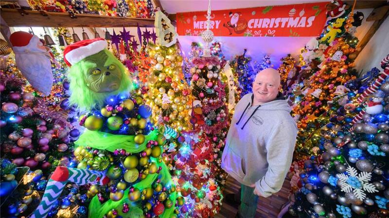 Die Familie Jeromin sammelt Weihnachtsbäume - in diesem Jahr 600. 