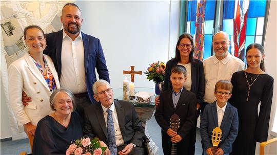 Die Familienfeier in der Schildautalklinik.