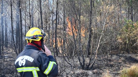 Die Feuerwehr kämpft gegen eine Reihe wiederaufflammender Brände.