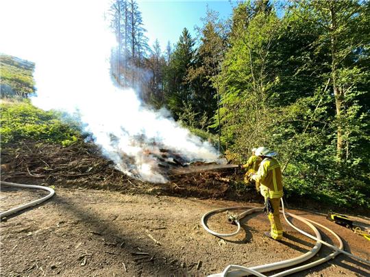 Die Feuerwehr mussten zum zehnten Brand in nur wenigen Wochen ausrücken. Fotos: Feuerwehr