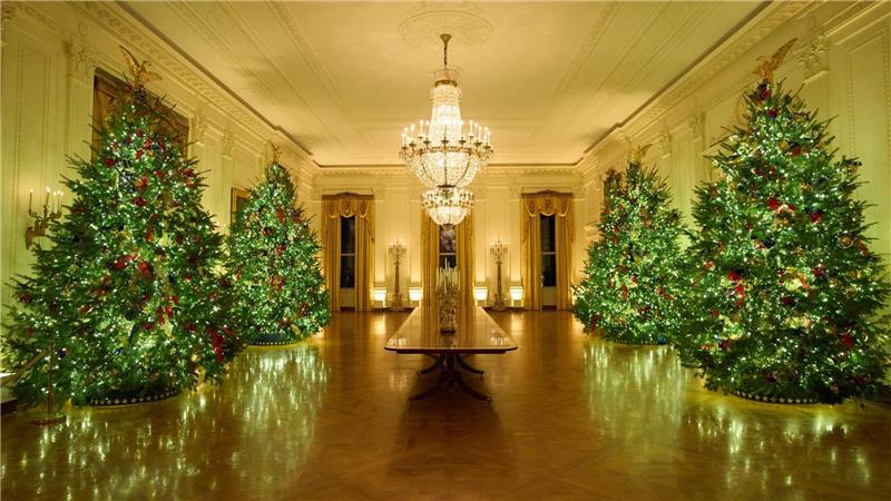 Die First Lady der USA, Melania Trump, hat das Weiße Haus weihnachtlich geschmückt.