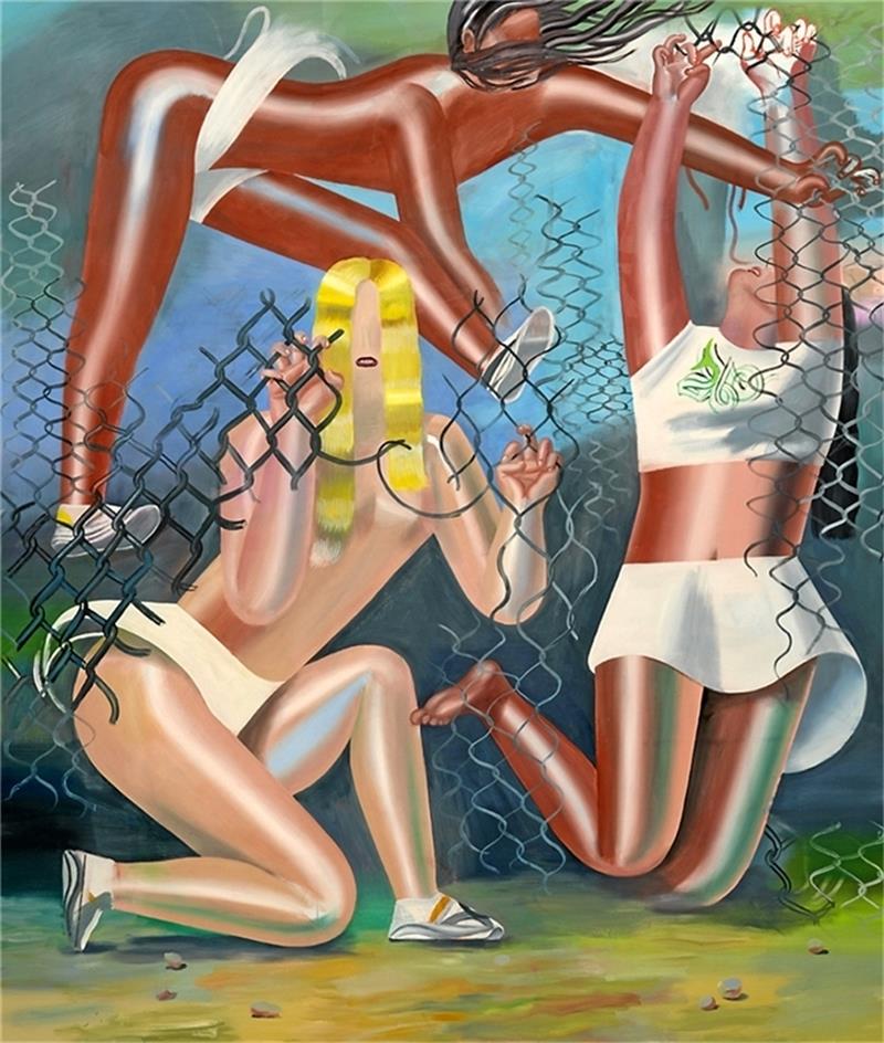 Zwei neue Ausstellungen im Mönchehaus in Goslar Die „Freistunde“ (2013, Öl und Tempera auf Leinwand, 200 x 170 Zentimeter) stammt von Kristina Schuldt. Foto: Uwe Walter, Berlin © Kristina Schuldt, Galerie EIGEN+ART