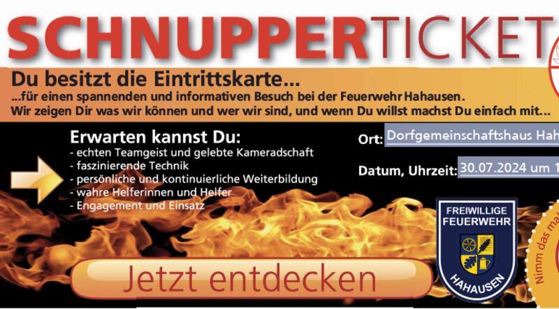 Nachwuchs- und Mitgliederwerbung der Ortsfeuerwehr Die Freiwillige Feuerwehr Hahausen sucht Nachwuchs und „Seiteneinsteiger" für die Zukunft.