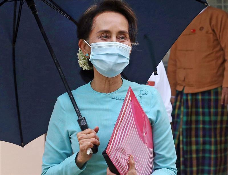 Junta in Myanmar löst Partei von Aung San Suu Kyi auf Die Friedensnobelpreisträgerin wurde wegen verschiedener angeblicher Vergehen zu mehr als 30 Jahren Haft verurteilt und sitzt im Gefängnis: Aung San Suu Kyi.