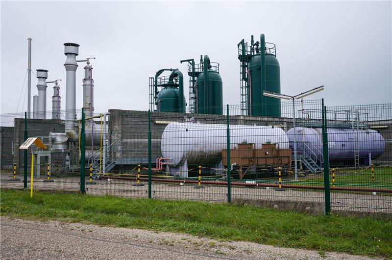 Gas gegen Strom im Winter Die GRTgaz-Anlage im französischen Obergailbach ist der Grenzübergangspunkt einer Pipeline von und nach Frankreich.