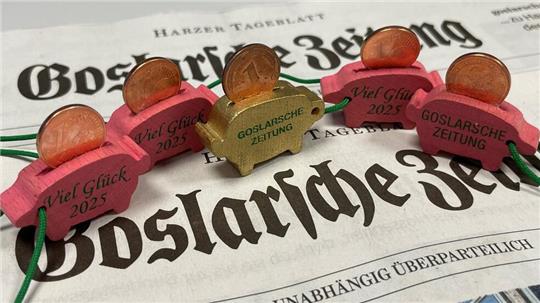 Die GZ-Glücksschweinchen-Aktion gibt es seit 1972. Im Jahr des 25-jährigen Bestehens gab es goldene Exemplare.