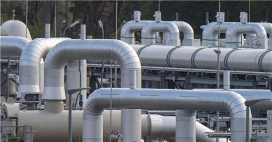 Die Gasempfangsstation der Ostseepipeline Nord Stream 2.