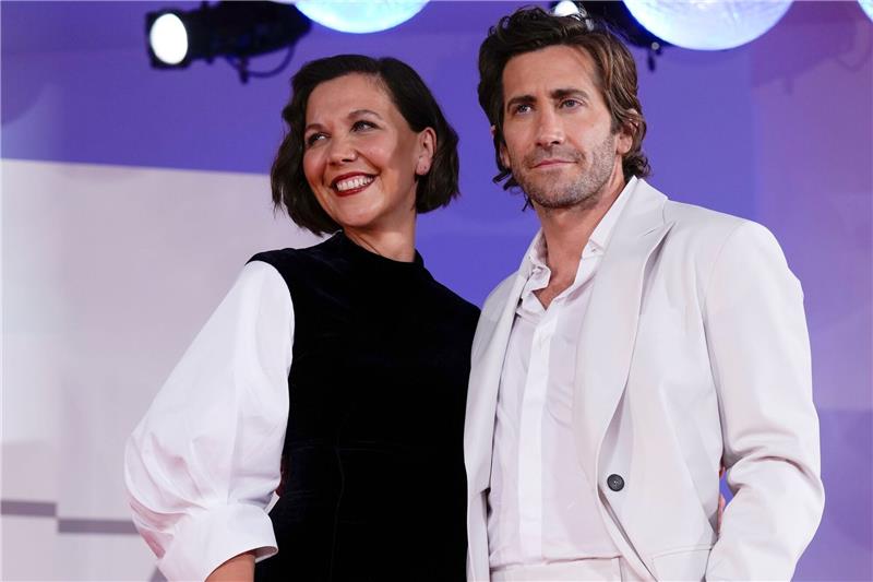 Die Geschwister Maggie und Jake Gyllenhaal bei den Filmfestspielen von Venedig im Jahr 2021.