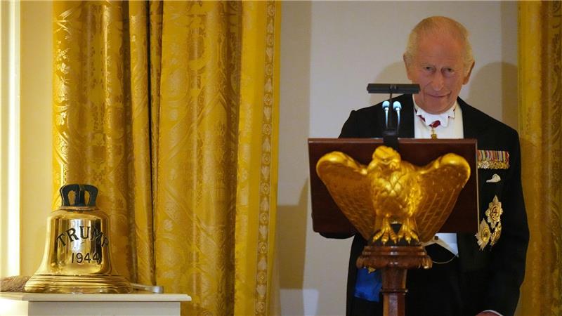 Die Glocke war einst auf dem U-Boot HMS „Trump“ im Einsatz.