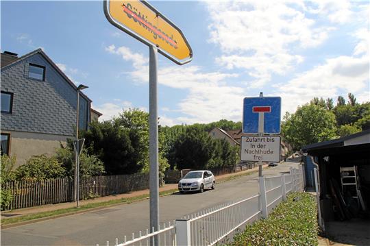 Die Göttingeröder Straße ist gesperrt. Bis Freitag, 12. August, dürften die Bauarbeiten aber beendet sein.