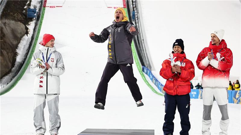 Die Goldmedaille von Philipp Raimund war der absolute Höhepunkt für die deutschen Skispringer. (Archivbild)