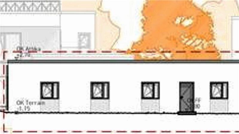 Symbolischer erster Spatenstich für Hornburger Millionenprojekt Skizze eines Teils des Neubaukomplexes