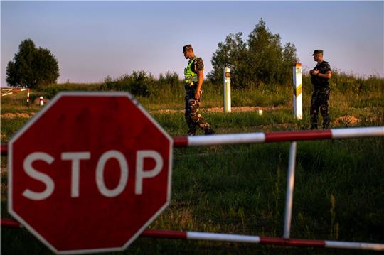 Die Grenze zwischen Litauen und Belarus ist fast 680 Kilometer lang.