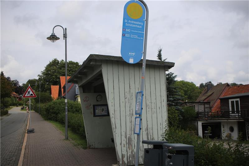 Die Haltestelle Schützenhaus wird in der nächsten Woche nicht mehr angefahren. Stattdessen hält der Linienbus an der Ersatzhaltestelle Schulstraße.  Foto: Jung