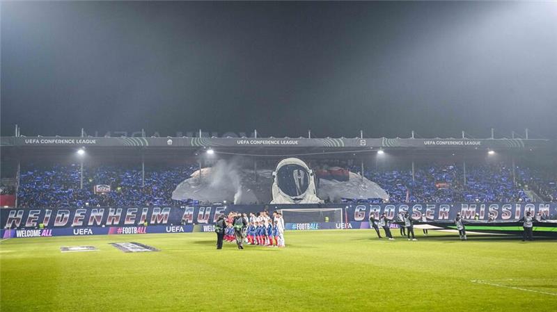Heidenheim verpasst Achtelfinale der Conference League knapp Die Heidenheimer Fans sorgten für Stimmung.