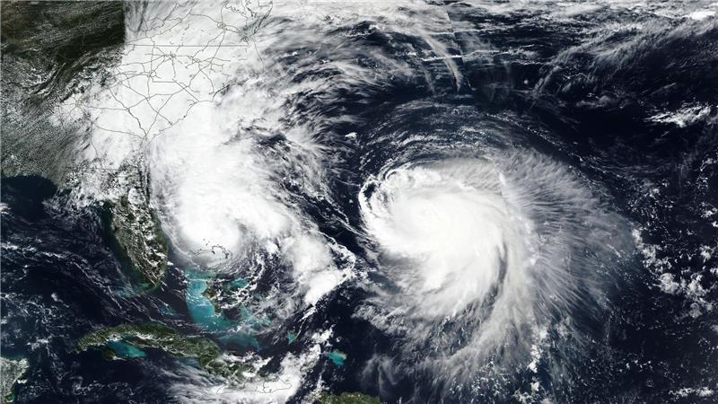 Die Hurrikane „Humberto“ und „Imelda“ wirbeln durch den Nordatlantik.
