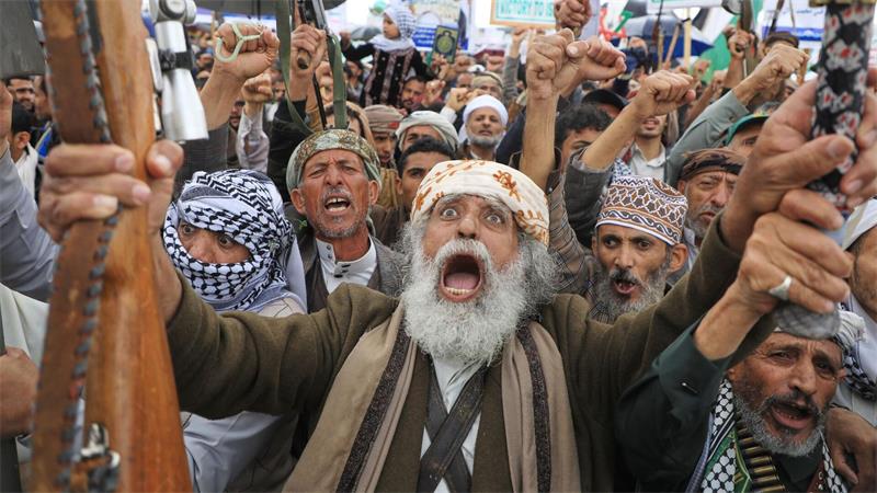 Huthi-Rebellen greifen nach wichtiger Meerenge Bab al-Mandab Die Huthi-Rebellen haben die ganze Küste des Roten Meeres unter ihre Kontrolle gebracht. (Archivbild)