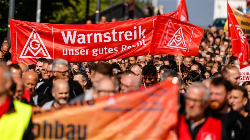 Die IG Metall hatte zu den Protesten aufgerufen.