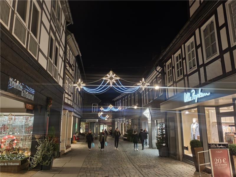 Die Innenstadt von Goslar in den Abendstunden. Foto: Sowa
