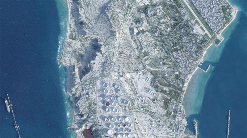 US-Militär: Angegriffener iranischer Öltanker versenkt Die Insel Kharg im Persischen Golf ist für Irans Ölexporte von entscheidender Bedeutung. (Archivbild)