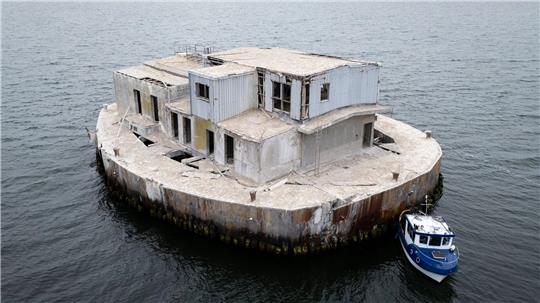 Die Insel „Ostervilm“ im Greifswalder Bodden ist in Hamburg versteigert worden. 