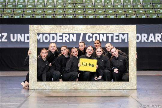 Die J.E.T.-Legs des MTV Goslar belegen in Berlin zum zweiten Mal in Folge Rang sechs in der Regionalliga Nord/Ost im Jazz- und Modern Dance. Foto: jmd-foto.de/Tschöpel