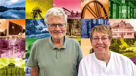 Die Jubiläumscollage der Werbeagentur Heideherz und ihrem Inhaber Frieder Zimmermann zeigt markante Plätze in Clausthal und in Zellerfeld. Wolfgang Mönkemeyer und Ute Taube finden in jeden Ortsteil auf seine eigene Weise besonders.