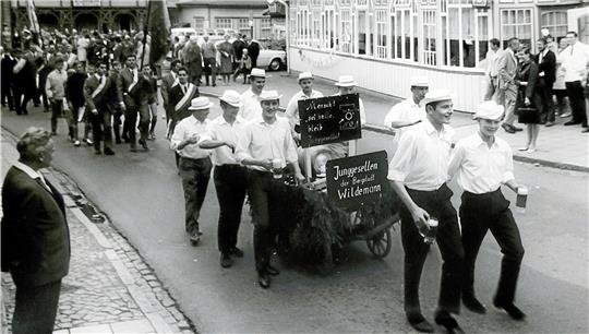 Die Junggesellen gehören seit bald 140 Jahren fest zum Stadtbild Wildemanns. Foto: Privat