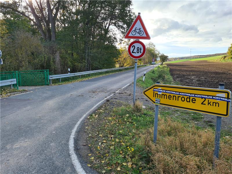 Die K 24 bei Immenrode soll in eine Fahrradstraße umgewidmet werden.  Foto: Landkreis