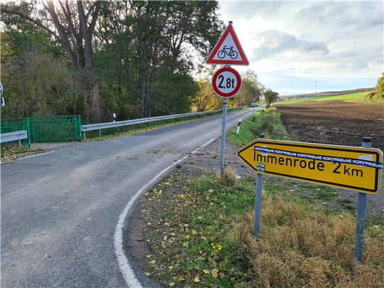 Die K 24 bei Immenrode soll in eine Fahrradstraße umgewidmet werden.  Foto: Landkreis