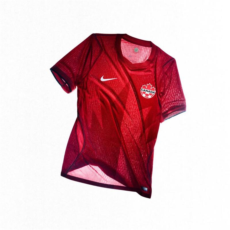 Das Heimtrikot der Kanadier ist Rot. Ein großes Ahornblatt ziert die Mitte.