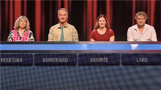 Die Kandidaten am Donnerstagabend (v.l.n.r. am Panel): Martina Peine, Burkhard Wagner, Desirée Hofer und Lars Rauhut.