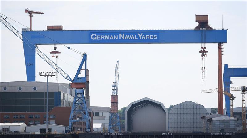 Die Kieler Werft von German Naval Yards - vielleicht gehört sie künftig zu Rheinmetall.