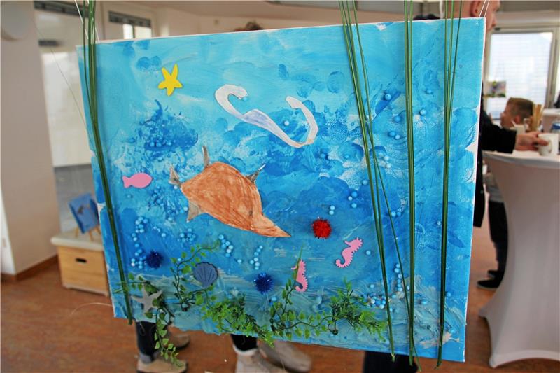 Bad Harzburg: Kinder zeigen ihre Kunstwerke in einer Vernissage Die Kinder der Gelben Gruppe haben viele bunte Kunstwerke gestaltet. Foto: Jenzora