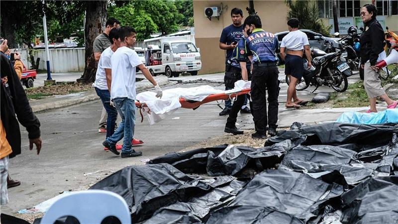 Die Küstenstadt Bogo City war besonders stark betroffen.