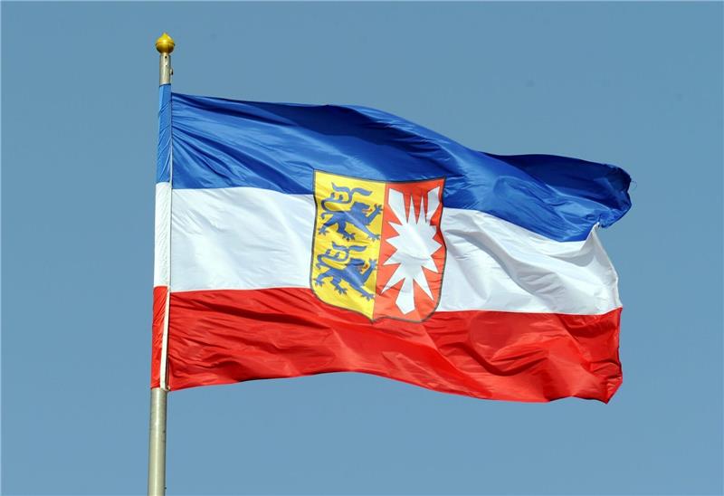 Schleswig-Holstein will Partnerschaft mit Cherson Die Landesfahne von Schleswig-Holstein: Das Land möchte die Ukraine unterstützen.