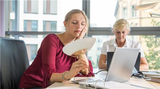Die Leistungsfähigkeit kann bei hohen Temperaturen leiden.