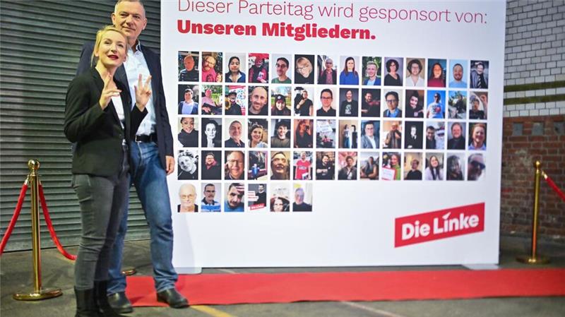 Linke als „coole Straßenkicker“ im Wahlkampf Die Linken-Spitze um Ines Schwerdtner und Jan van Aken gibt sich zuversichtlich über die Wahlchancen der Partei.